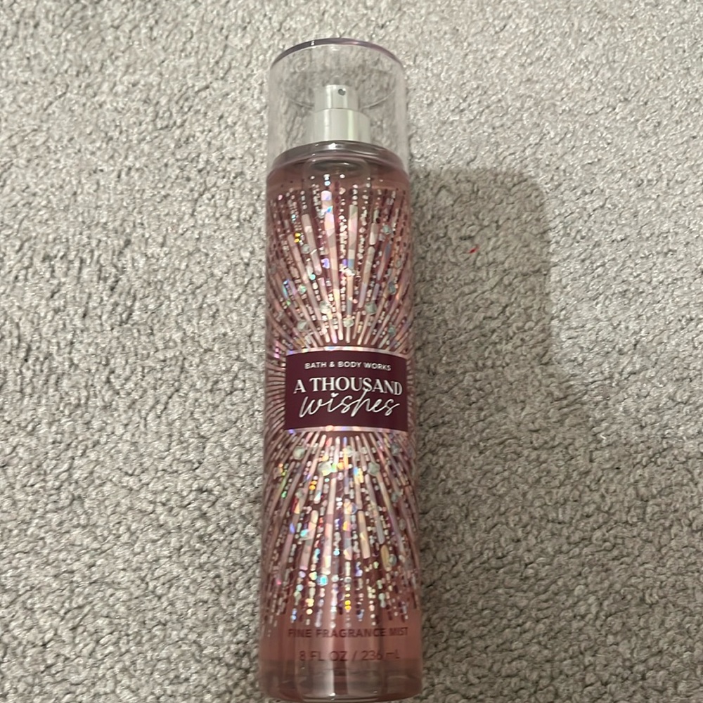 brand new never used bath and body works a thousand wishes perfume